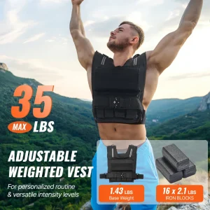 35lb Adjustable Weighted Vest for Men and Women