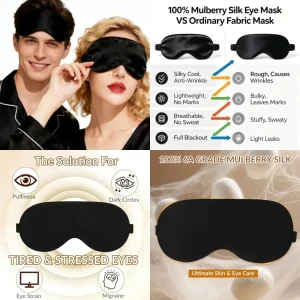 Silk Sleep Mask for Women and Men