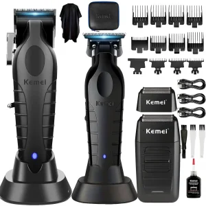 USB Rechargeable Professional Salon Full Haircut Tool Kit